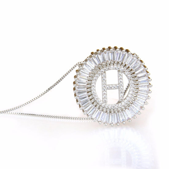Gatsby Vintage Initial Necklace