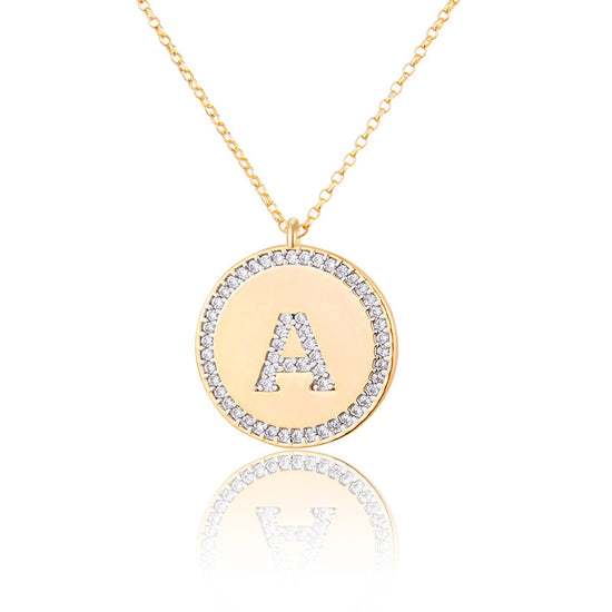 Amanda 14K Gold Vermeil Initial Necklace