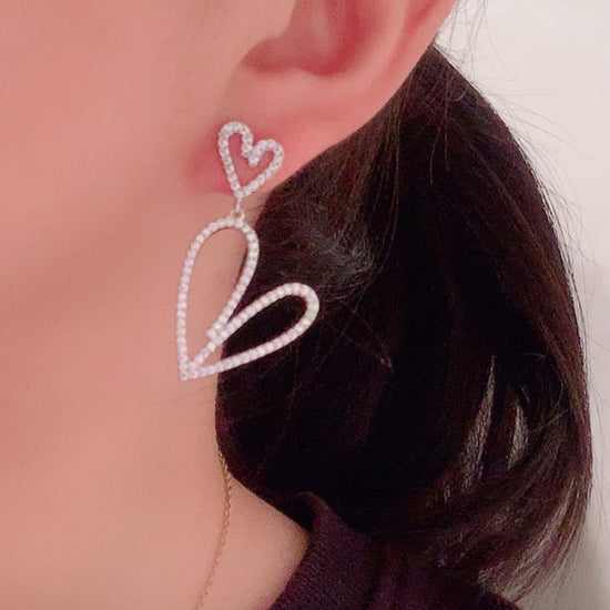 Mad About Love Heart Earrings