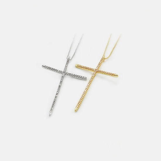 Dainty Cross 14k Gold Plated Necklace