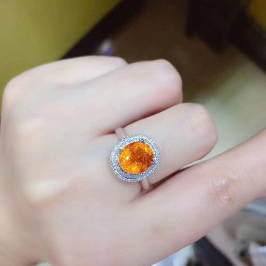 Alani Orange Garnet Ring
